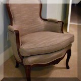 F33. Victorian parlor chair. 35”h x 27”w x 28”d 